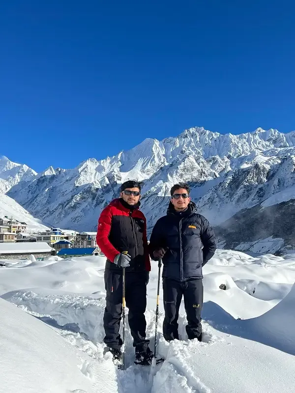langtang winter landscape