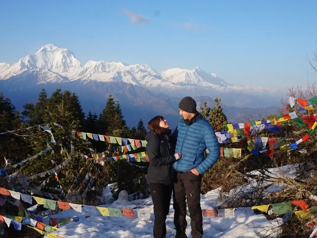 annapurna range view from poon hill