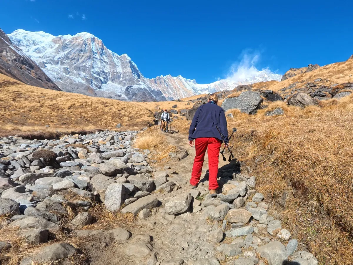 Scenic trekking route to Annapurna Base Camp