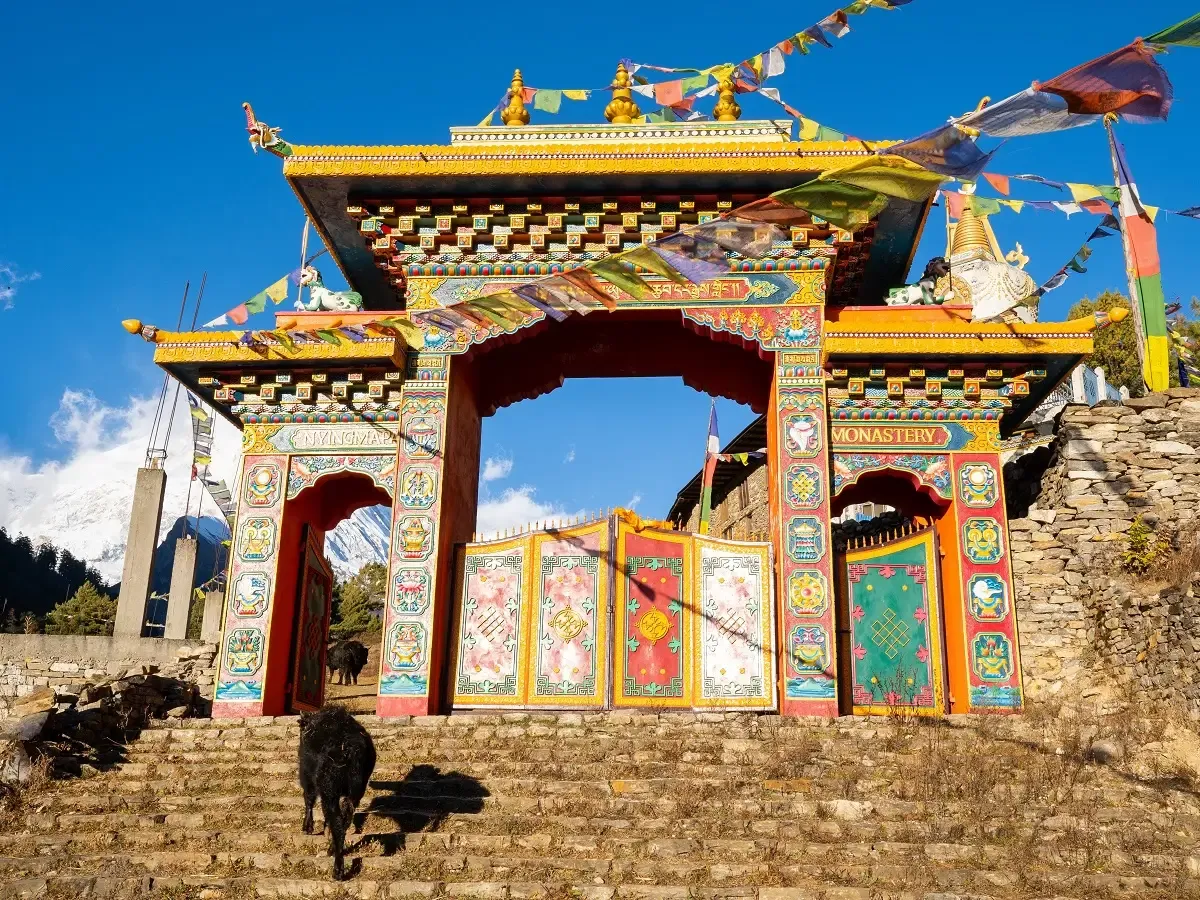 Ribung Gompa in Samagaun on the Manaslu Circuit Trek