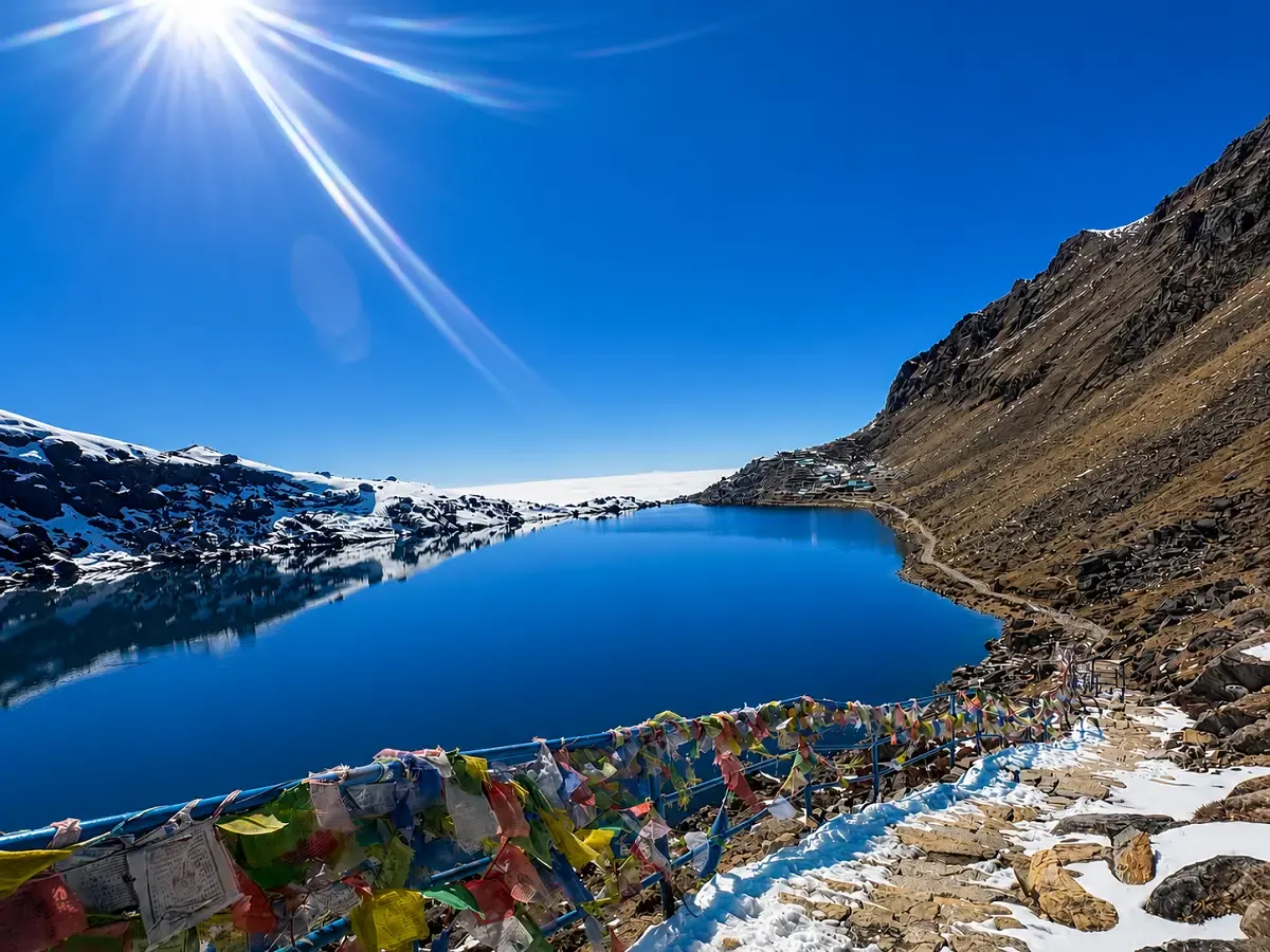 sacred gosaikunda lake in langtang