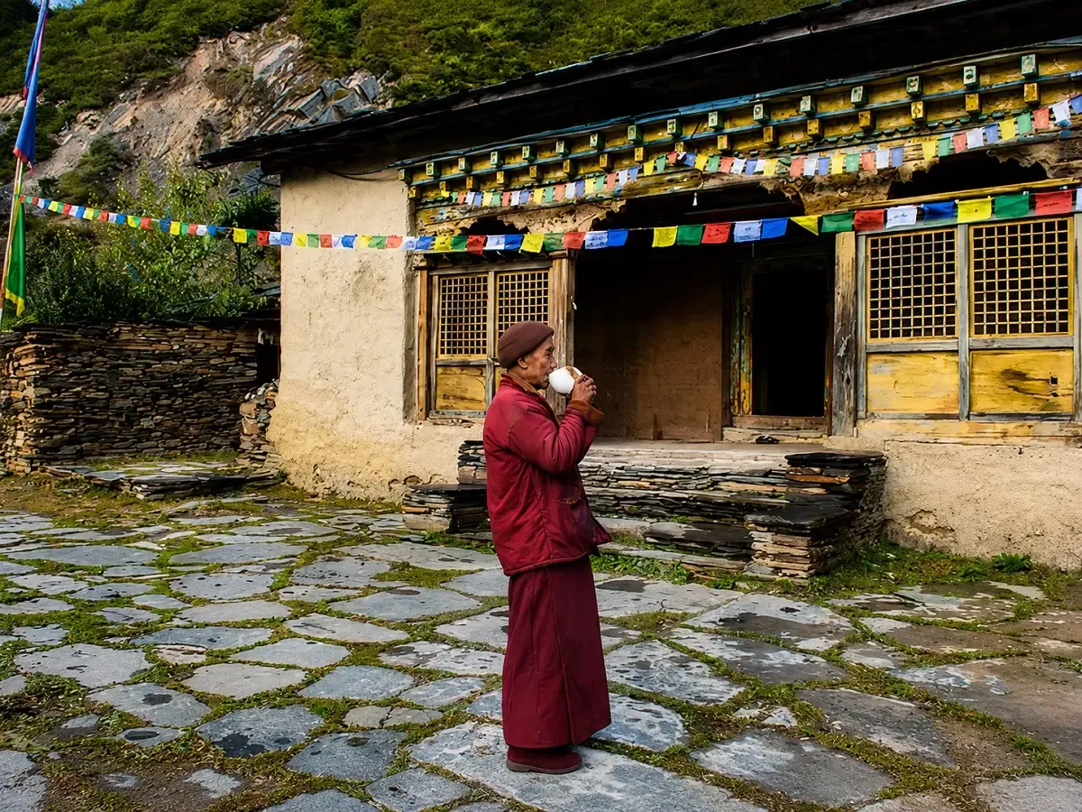 tsum valley trek buddhist monastery