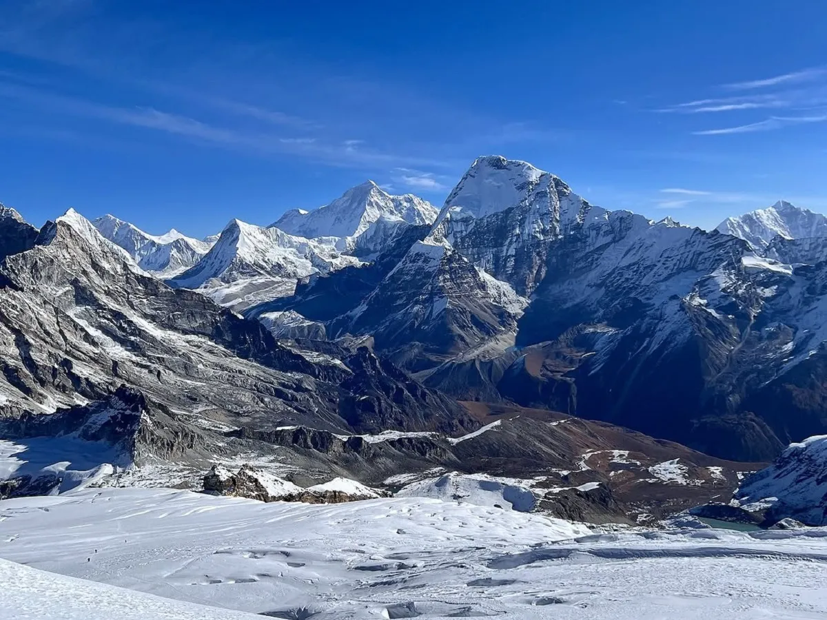 view from mera peak summit
