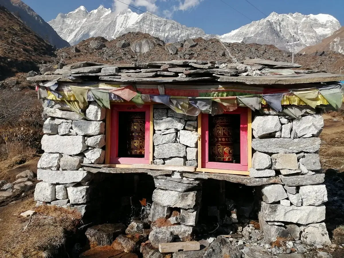 Cultural landmark on the route to Yala Peak