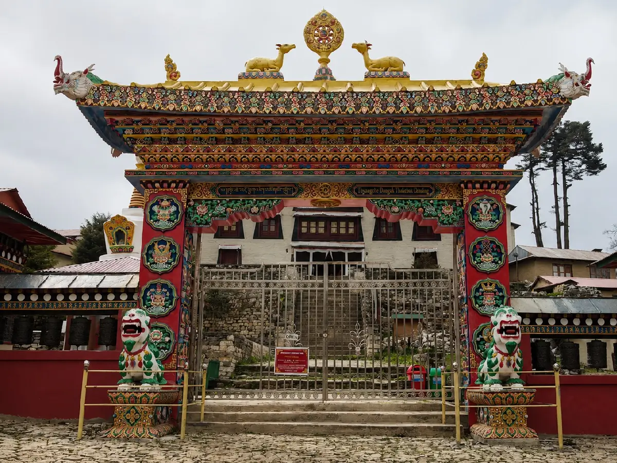 tengboche monastery entrance gate