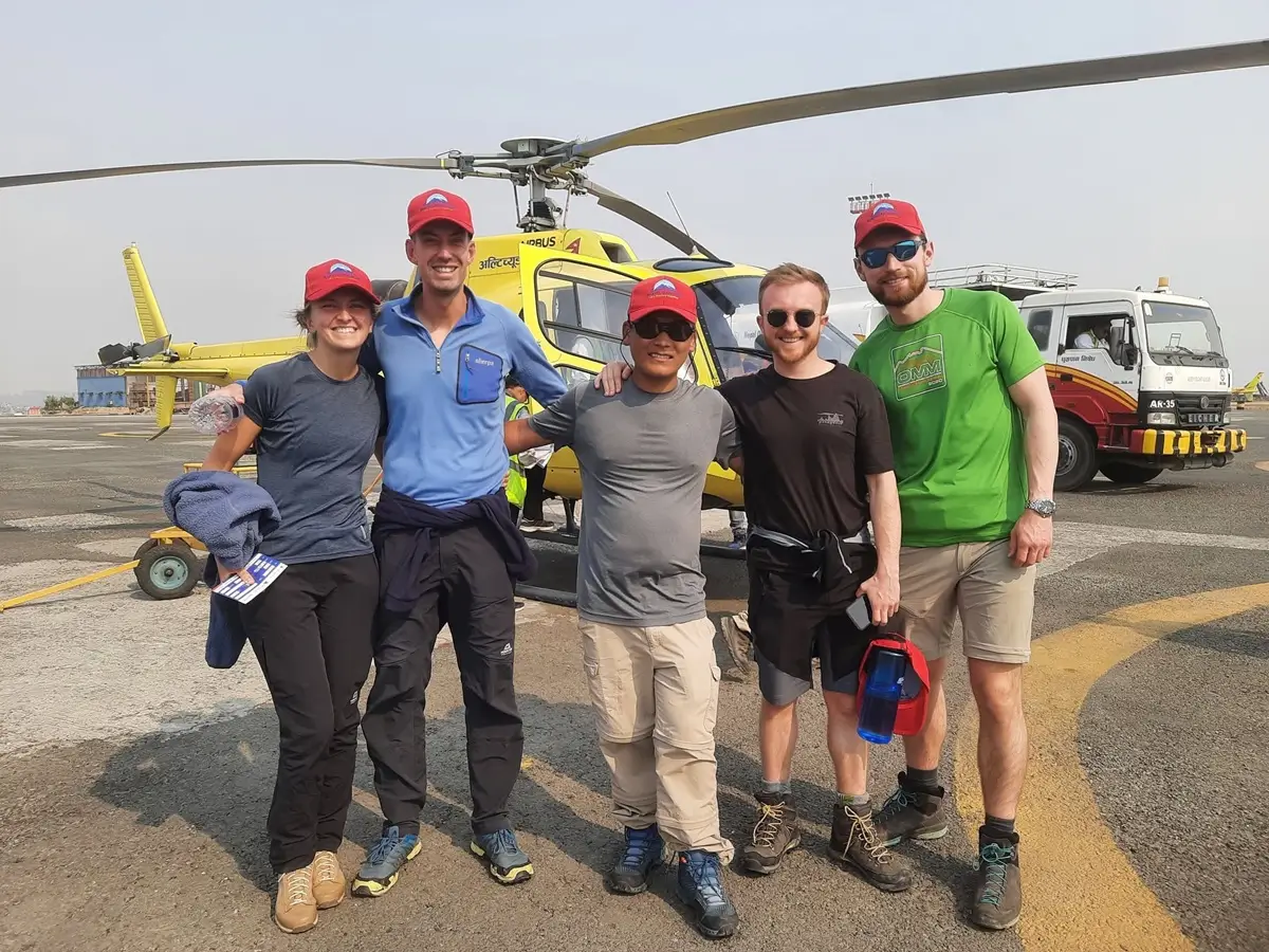everest base camp trekking with helicopter return from gorakshep