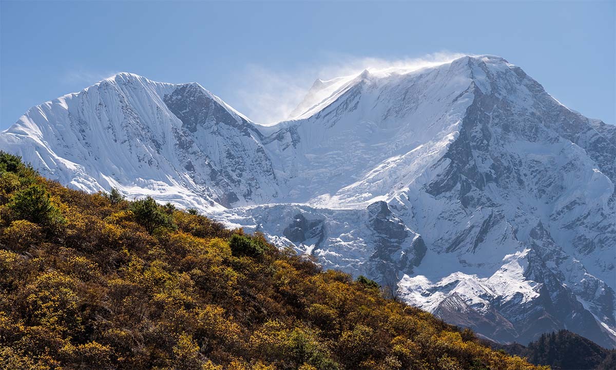 manaslu mountain peak eighth highest mountain peak in the world