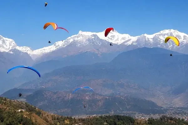 dhampus sarangkot trek with paragliding